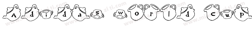 Adidas world cup字体转换